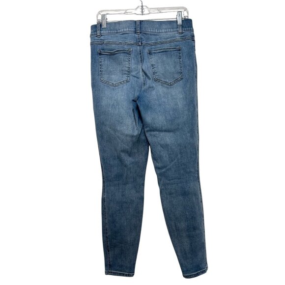 Spanx Pull On Jeans Womens Large Light Wash Vintage High Rise Skinny Stretch - Picture 4 of 14